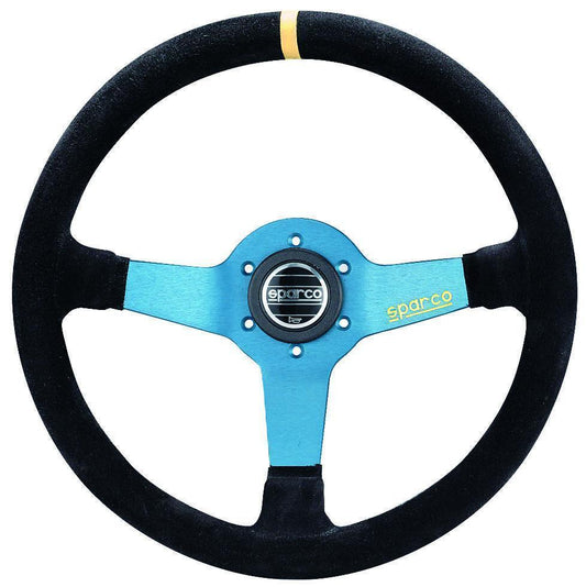 Sparco L550 Street Steering Wheel - Universal-015TMZL9-015TMZL9-Steering Wheels-Sparco-Silver/Leather-JDMuscle