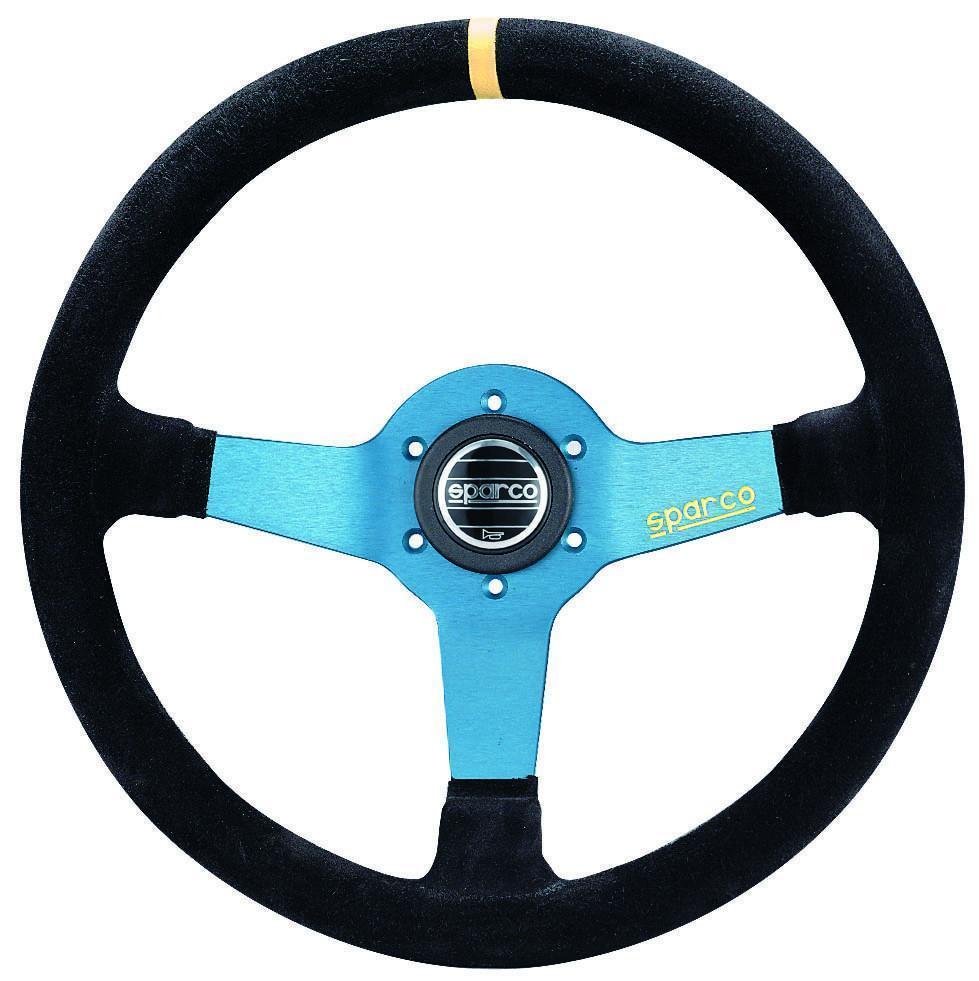 Sparco L550 Street Steering Wheel - Universal-015TMZL9-015TMZL9-Steering Wheels-Sparco-Silver/Leather-JDMuscle