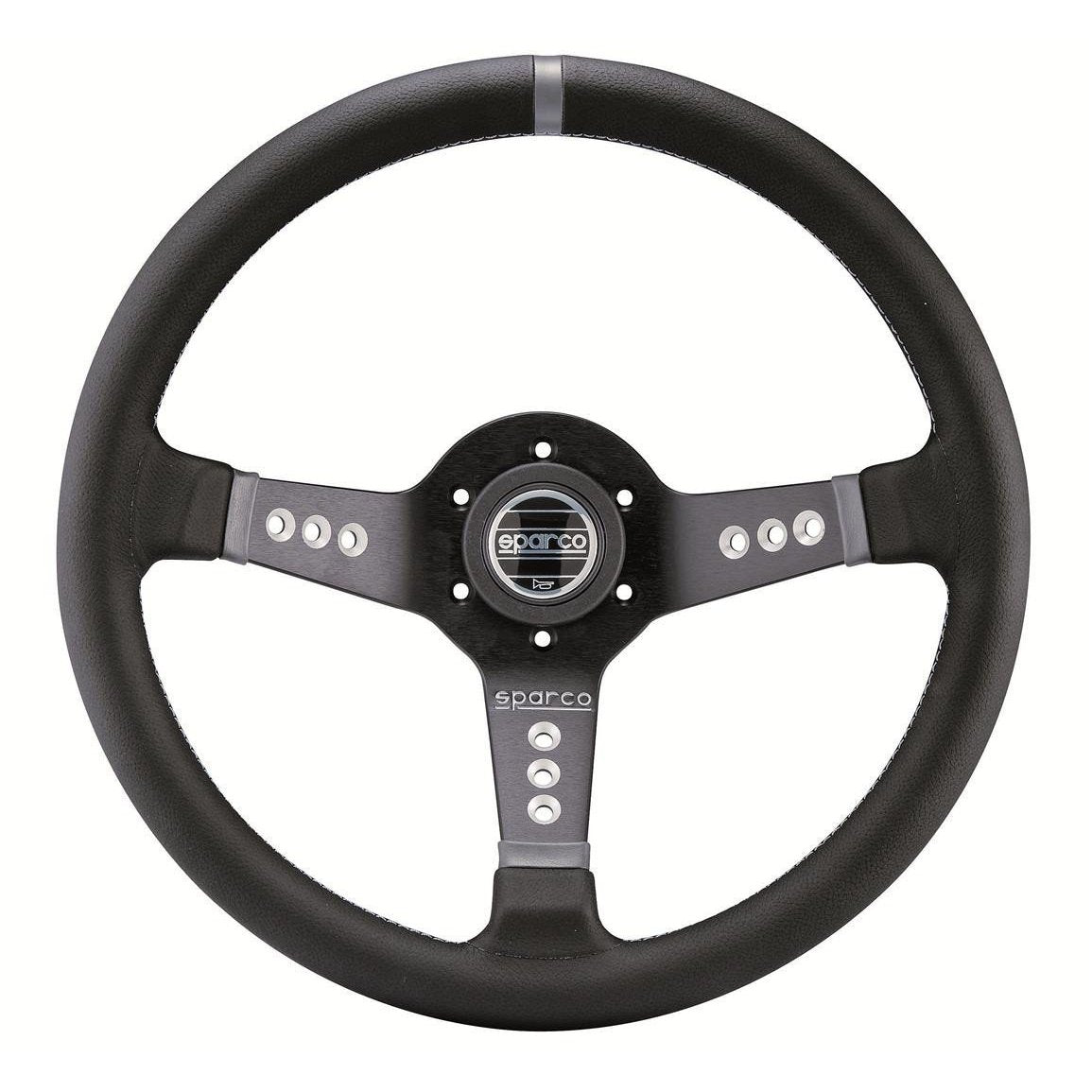 Sparco L777 Street Steering Wheel - Universal-015L800PL-015L800PL-Steering Wheels-Sparco-Leather-JDMuscle