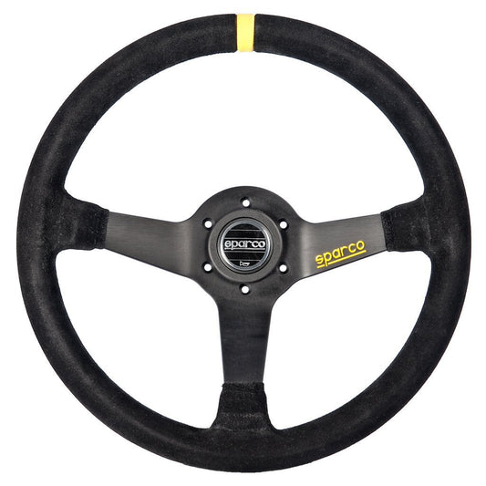 Sparco R 345 Competition Leather Steering Wheel - Universal-015R345MLN-015R345MLN-Steering Wheels-Sparco-JDMuscle