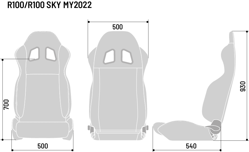 Sparco R100 Tuner Seat Vinyl Black - JDMuscleNon - Categorizedspa009014NRSKY