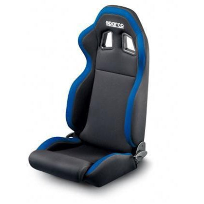 Sparco R100 Tuner Street Seat - Universal-00961NRAZ-00961NRAZ-Seats-Sparco-Black/Blue-JDMuscle