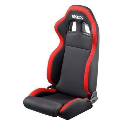 Sparco R100 Tuner Street Seat - Universal-00961NRRS-00961NRRS-Seats-Sparco-Black/Red-JDMuscle