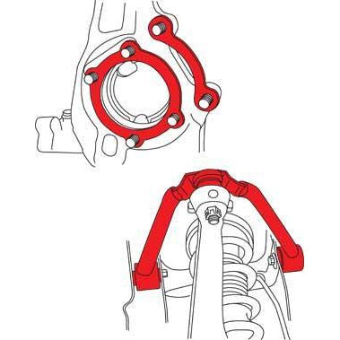 SPC Performance Front Adjustable Control Arms Nissan 350Z 2003-2008 / Infiniti G35 2003-2007-72123-72123-Control Arms-SPC Performance-JDMuscle