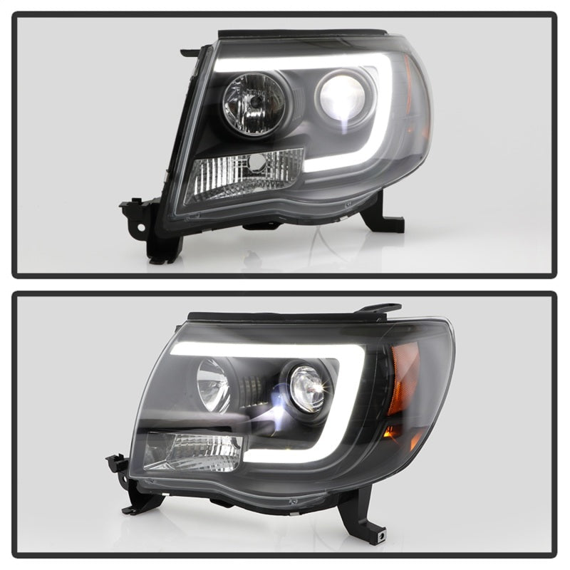 Spyder [05 - 11 Tacoma] V2 High - Power LED Headlights Black - JDMuscleHeadlightsspy5088185