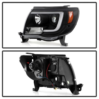 Spyder [05 - 11 Tacoma] V2 High - Power LED Headlights Black - JDMuscleHeadlightsspy5088185