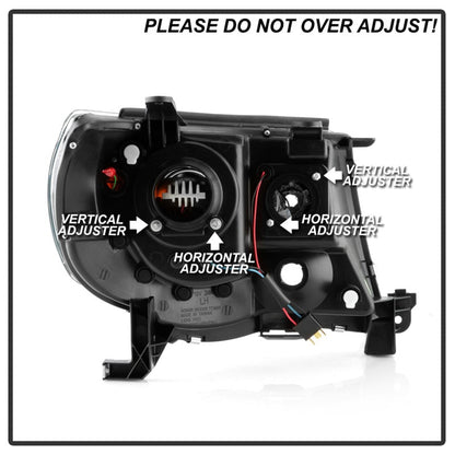 Spyder [05 - 11 Tacoma] V2 High - Power LED Headlights Black - JDMuscleHeadlightsspy5088185