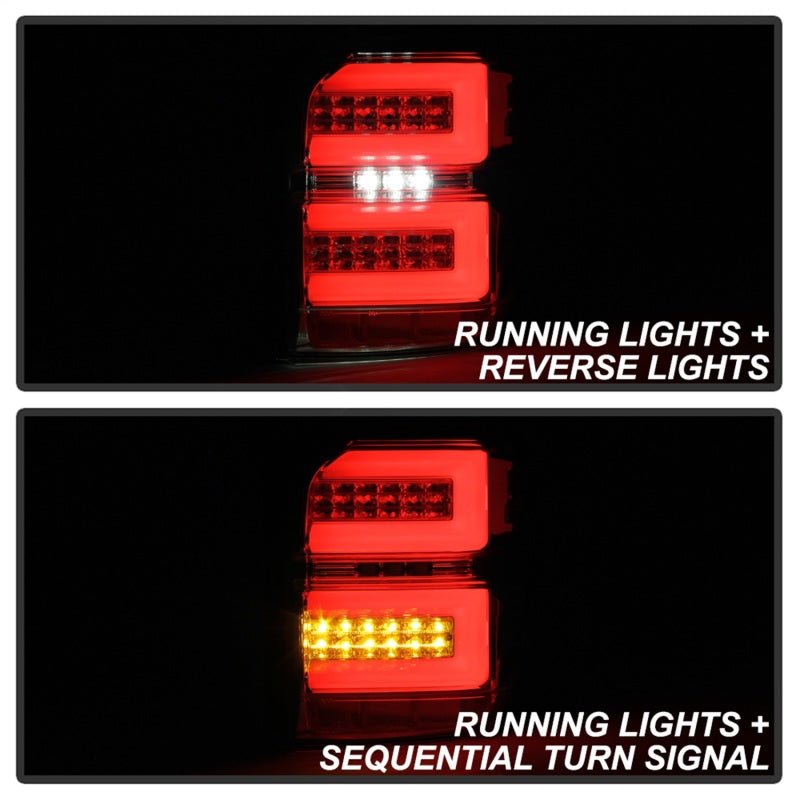 Spyder 10 - 14 LED Tail Lights Sequential Turn Signal Smoke ALT - YD - T4R10 - SEQ - SM Toyota 4Runner 2010 - 2014 | 5087829 - JDMuscleTail Lightsspy5087829