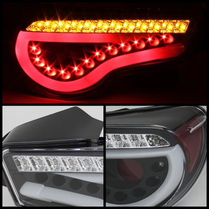 Spyder [12 - 14 FRS/BRZ] Light Bar LED Tail Lights Black ALT - YD - SFRS12 - LBLED - BK | 5072009 - JDMuscleTail Lightsspy5072009