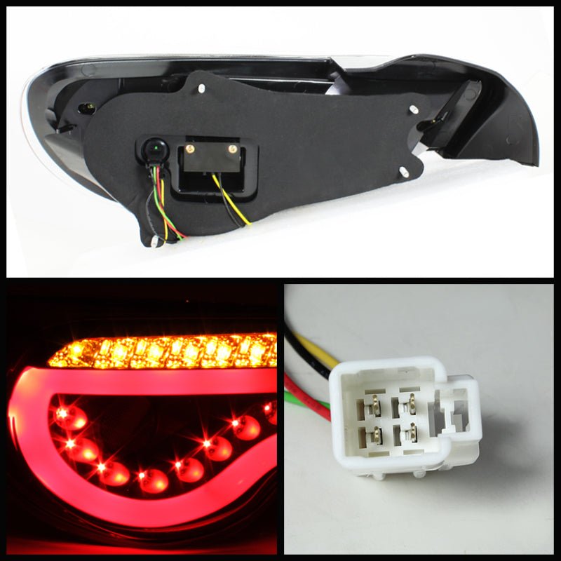 Spyder [12 - 14 FRS/BRZ] Light Bar LED Tail Lights Black ALT - YD - SFRS12 - LBLED - BK | 5072009 - JDMuscleTail Lightsspy5072009