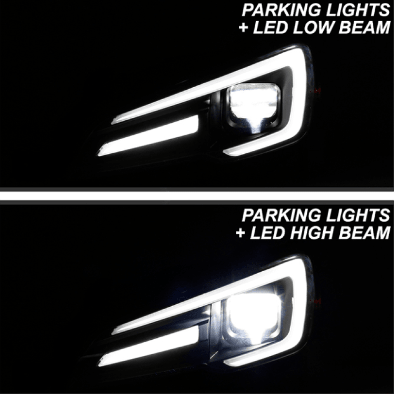 Spyder [15-21 WRX Limited, 18-21 STI] Apex Series Sequential LED Headlights PRO-YD-SWRX15LEDAP-SBSEQ-BK - JDMuscleHeadlightsspy5088109