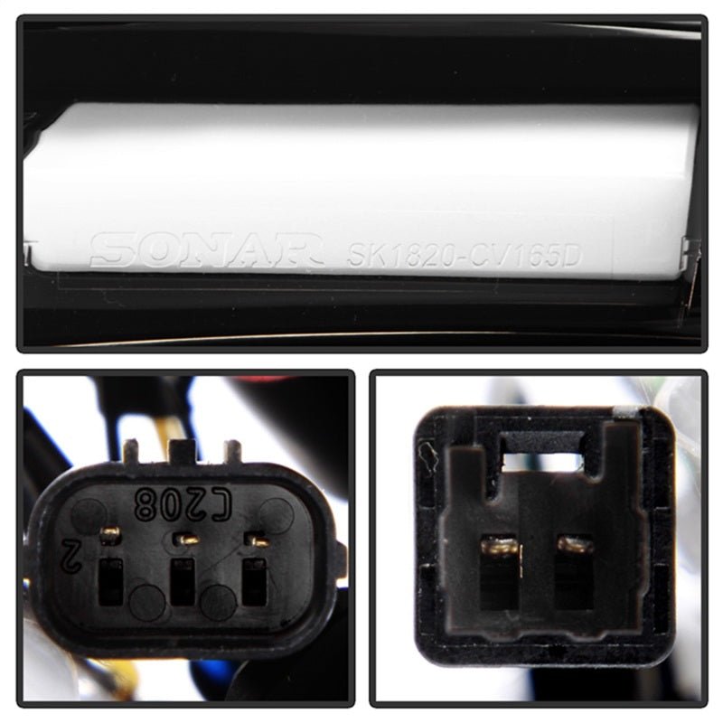 Spyder 16 - 19 Honda Civic 5 Door Hatchback Light Bar LED Tail Lights - Black Chrome| ALT - YD - HC16HB - BC - JDMuscleNon - Categorizedspy5088819