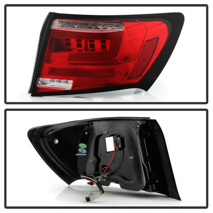 Spyder LED Tail Lights Red Clear Subaru Impreza WRX 4DR 2008 - 2011 | 5087973 - JDMuscleTail Lightsspy5087973