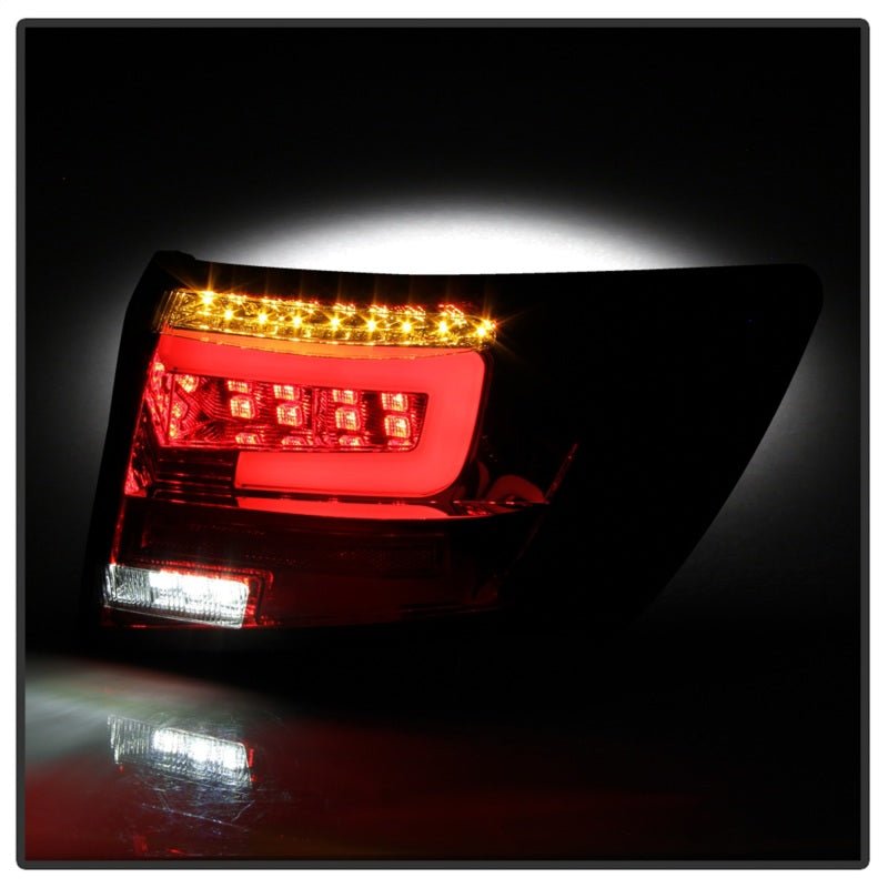 Spyder LED Tail Lights Red Clear Subaru Impreza WRX 4DR 2008 - 2011 | 5087973 - JDMuscleTail Lightsspy5087973