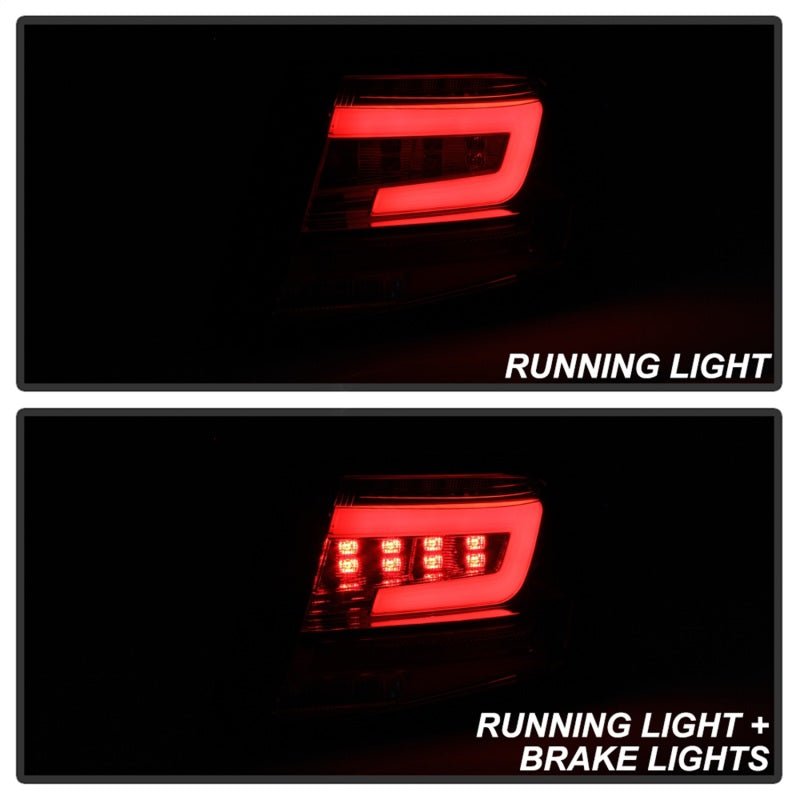 Spyder LED Tail Lights Red Clear Subaru Impreza WRX 4DR 2008 - 2011 | 5087973 - JDMuscleTail Lightsspy5087973