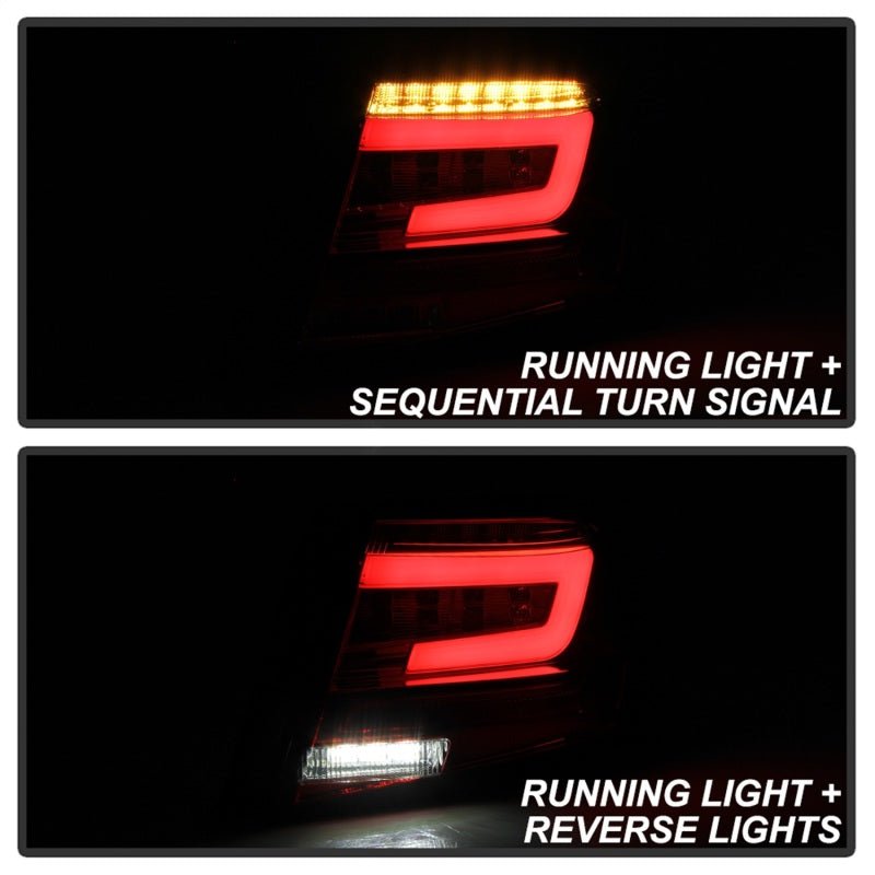 Spyder LED Tail Lights Red Clear Subaru Impreza WRX 4DR 2008 - 2011 | 5087973 - JDMuscleTail Lightsspy5087973