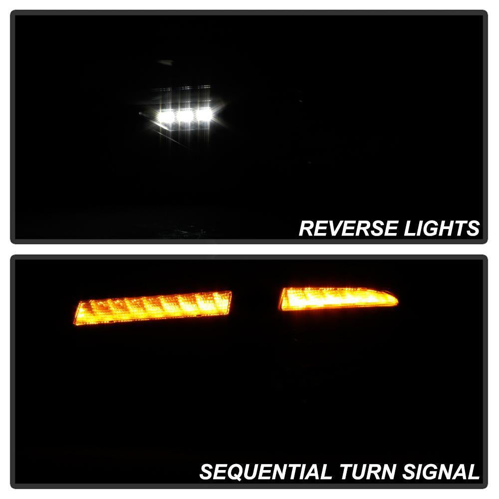 Spyder LED Tail Lights Seq Signal Black Smoke Subaru WRX Hatchback 2008-2014-spy5086747-5086747-Tail Lights-Spyder-JDMuscle