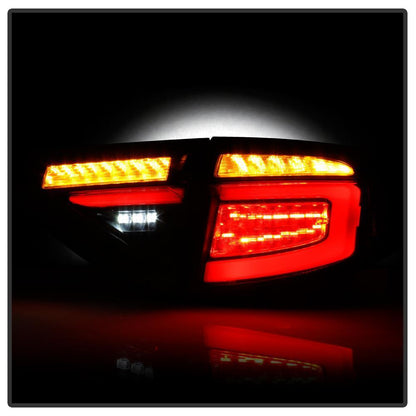 Spyder LED Tail Lights Seq Signal Black Smoke Subaru WRX Hatchback 2008-2014-spy5086747-5086747-Tail Lights-Spyder-JDMuscle