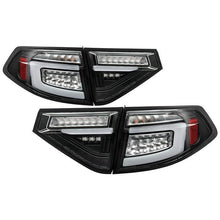 Spyder 08-14 Subar WRX Hatchback LED Tail Lights Seq Signal Black | 5086730