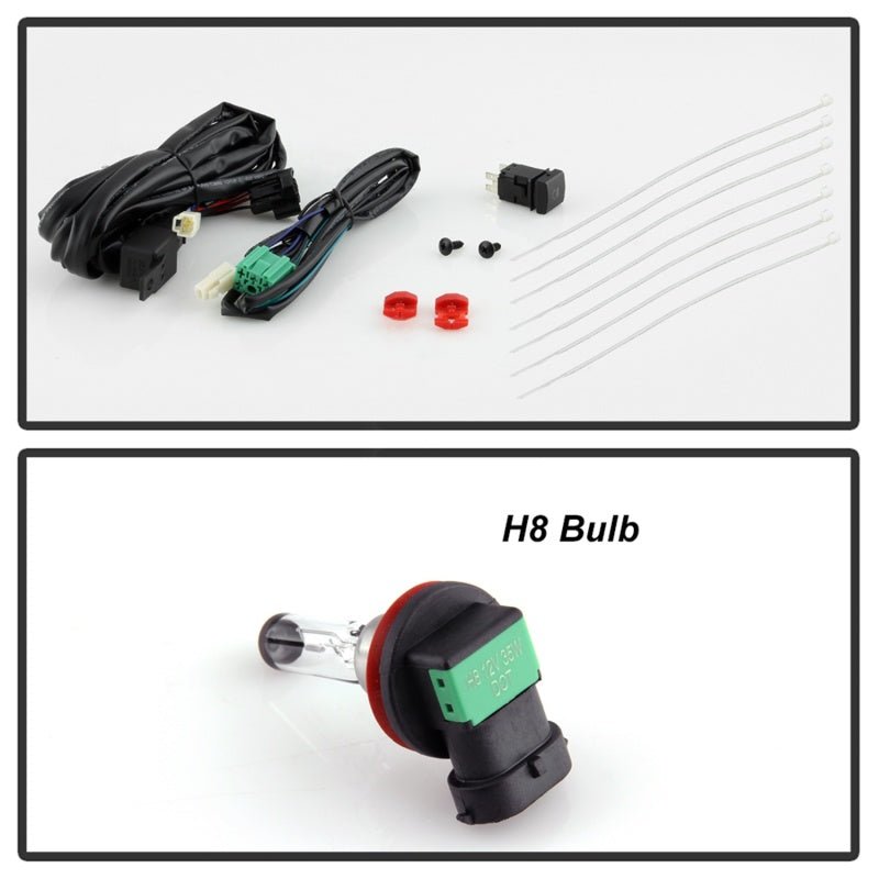 Spyder OEM Style Fog Light w/ OEM Switch Clear FL - TRAV419 - C Toyota RAV4 2019 - 21 | 5087126 - JDMuscleFog Lightsspy5087126