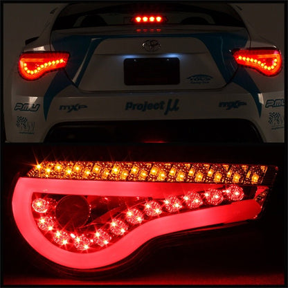 Spyder Scion FRS 12 - 14/Subaru BRZ 12 - 14 Light Bar LED Tail Lights JDM Red ALT - YD - SFRS12 - LBLED - RD - JDMuscleNon - Categorizedspy5073297