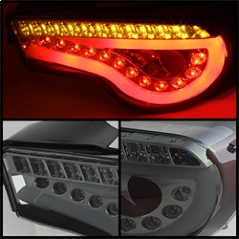 Spyder Scion FRS 12 - 14/Subaru BRZ 12 - 14 Light Bar LED Tail Lights Smoke ALT - YD - SFRS12 - LBLED - SM - JDMuscleNon - Categorizedspy5072016