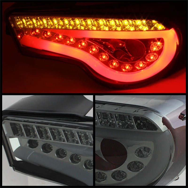 Spyder Scion FRS 12 - 14/Subaru BRZ 12 - 14 Light Bar LED Tail Lights Smoke ALT - YD - SFRS12 - LBLED - SM - JDMuscleNon - Categorizedspy5072016
