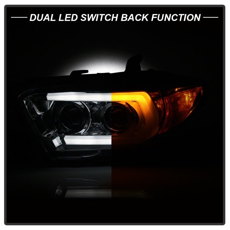 Spyder Signature Projector Headlights Chrome Toyota Tacoma 2016 - 2018 | 5085825 - JDMuscleHeadlight Projectorsspy5085825
