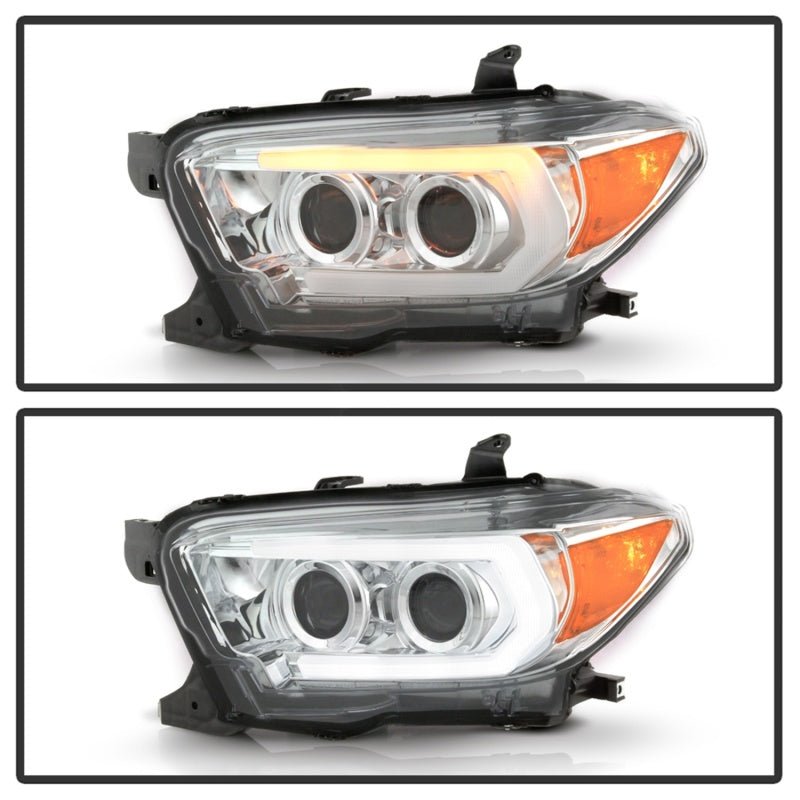 Spyder Signature Projector Headlights Chrome Toyota Tacoma 2016 - 2018 | 5085825 - JDMuscleHeadlight Projectorsspy5085825