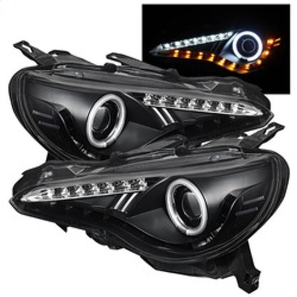 Spyder Subaru BRZ 12 - 14 Projector Headlights CCFL Halo DRL LED Black PRO - YD - SUBRZ12 - CCFL - BK - JDMuscleNon - Categorizedspy5075444