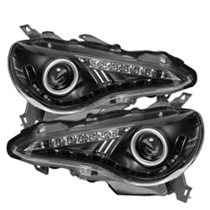 Spyder Subaru BRZ 12 - 14 Projector Headlights - DRL LED Black PRO - YD - SUBRZ12 - BK - JDMuscleNon - Categorizedspy5075475
