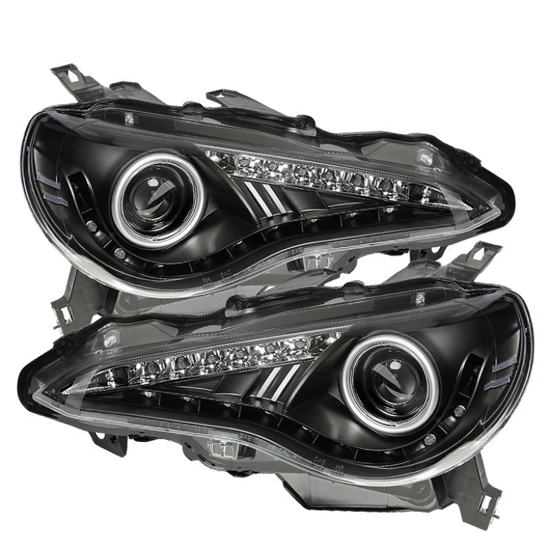 Spyder Subaru BRZ 12 - 14 Projector Headlights - DRL LED Black PRO - YD - SUBRZ12 - BK - JDMuscleNon - Categorizedspy5075475