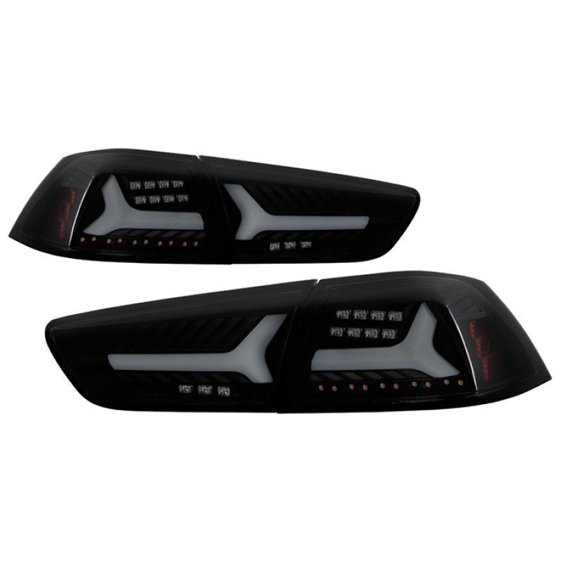 Spyder V2 LED Tail Lights Black Smoke Mitsubishi Lancer 2008 - 2014 / Evolution X 2008 - 2014 | 5088147 - JDMuscleTail Lightsspy5088147