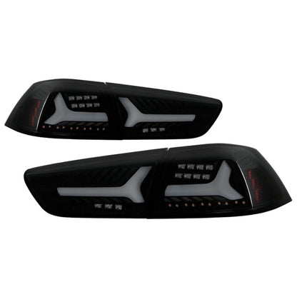 Spyder V2 LED Tail Lights Black Smoke Mitsubishi Lancer 2008 - 2014 / Evolution X 2008 - 2014 | 5088147 - JDMuscleTail Lightsspy5088147