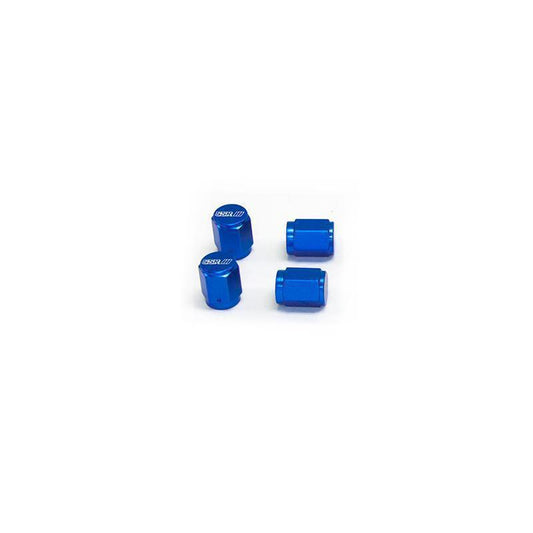 SSR Aluminum Valve Stem Cap w/ Magnet (4 Pcs.) - Blue - Universal-1SB2DD100B0-Valve Stem Covers-SSR Wheels-JDMuscle
