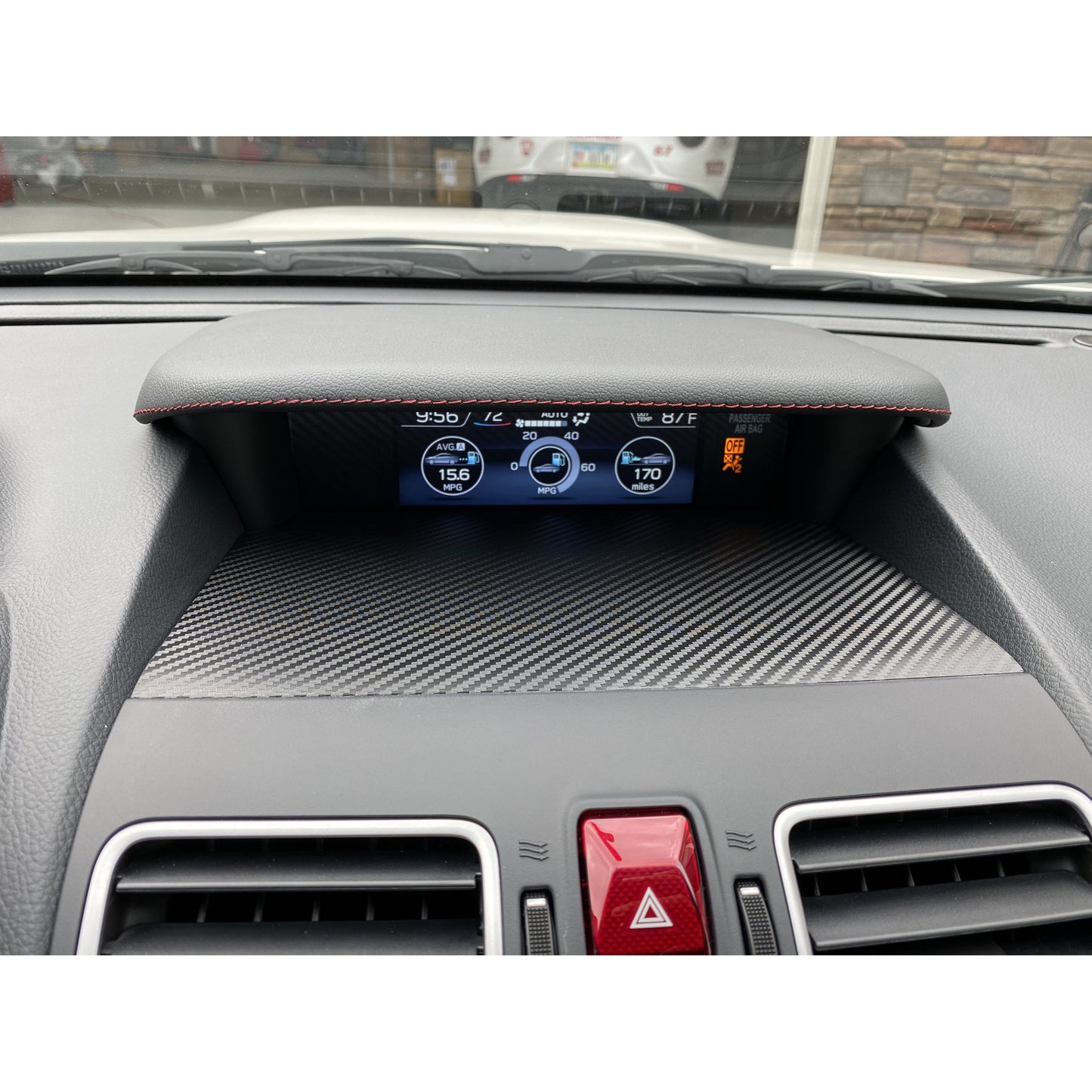 Sticker Fab 3D Carbon Center Instrument Panel Dash Trim - 15+ WRX / STI-Stickers and Vinyls-Sticker Fab-JDMuscle