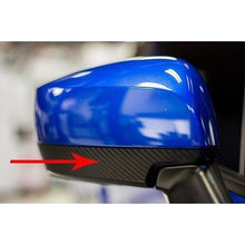 Sticker Fab 3D Carbon Fiber Lower Mirror Overlays | Pair WRX/STI 2015 2016 2017 2018 2019 Models