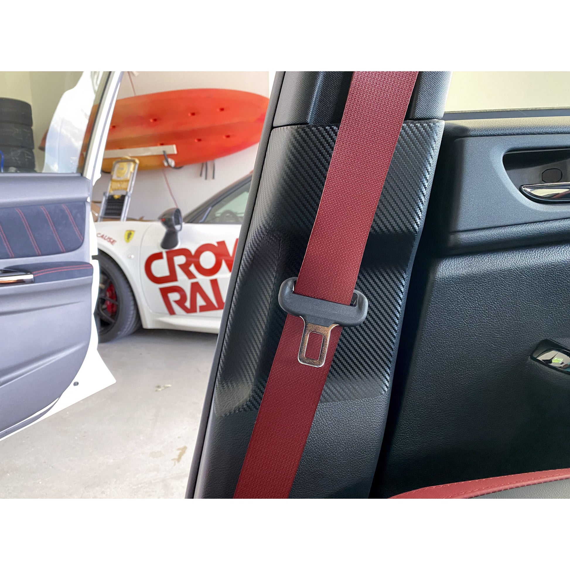 Sticker Fab 3D Carbon Seatbelt / Pillar Panel Protection Kit (Scuff Guard) - 15+ WRX / STI-SFB15WRXSB3DBK-SFB15WRXSB3DBK-Stickers and Vinyls-Sticker Fab-JDMuscle