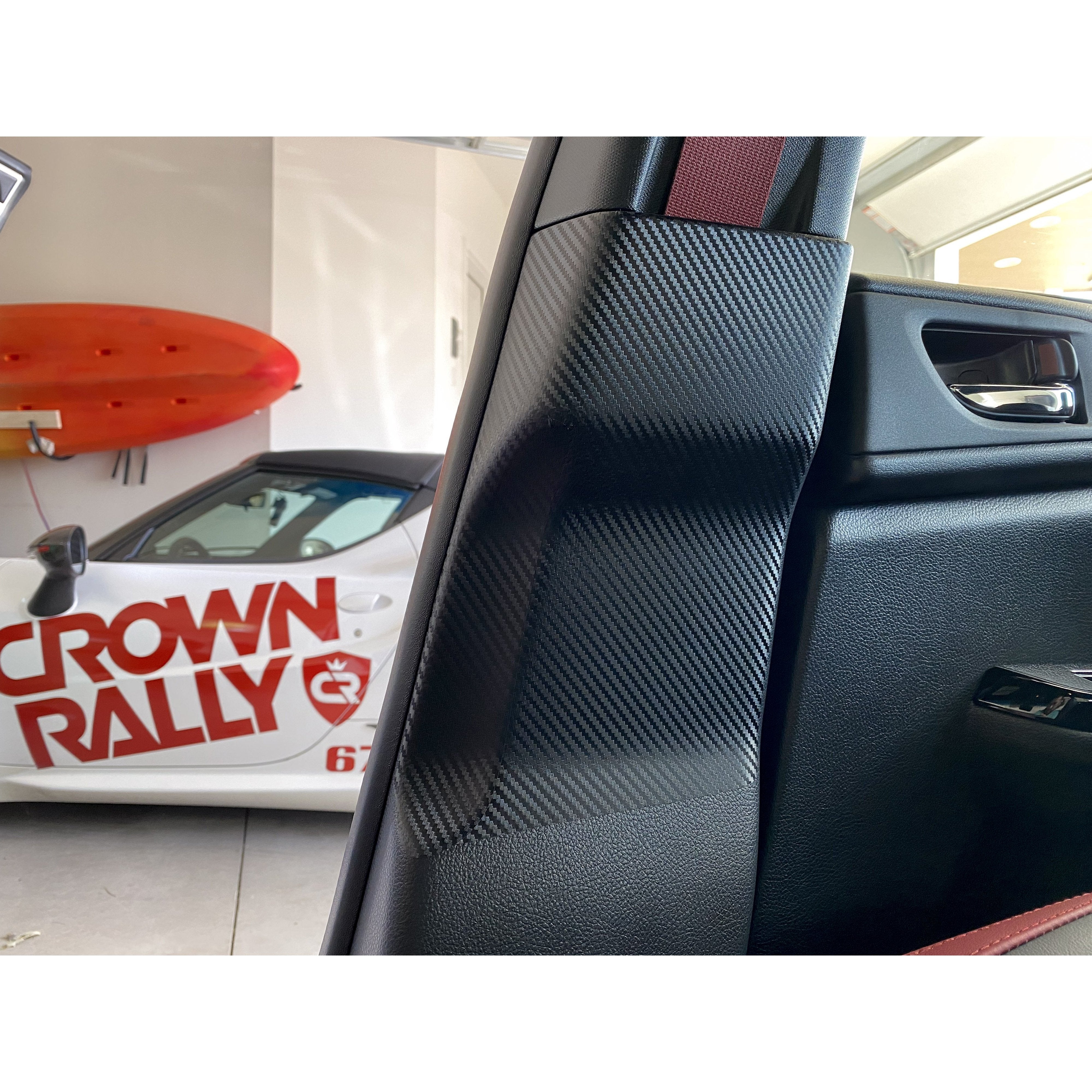 Sticker Fab StickerFab 3D Carbon Seatbelt / Pillar Panel Protection Kit | Scuff Gu ...