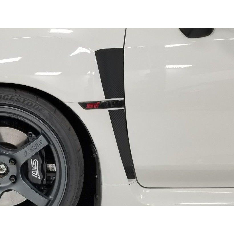 Sticker Fab Fender Upper and Lower Overlays (3D Carbon, Matte Black, or Gloss Black) - 2015-2020 WRX / STI-Stickers and Vinyls-Sticker Fab-JDMuscle
