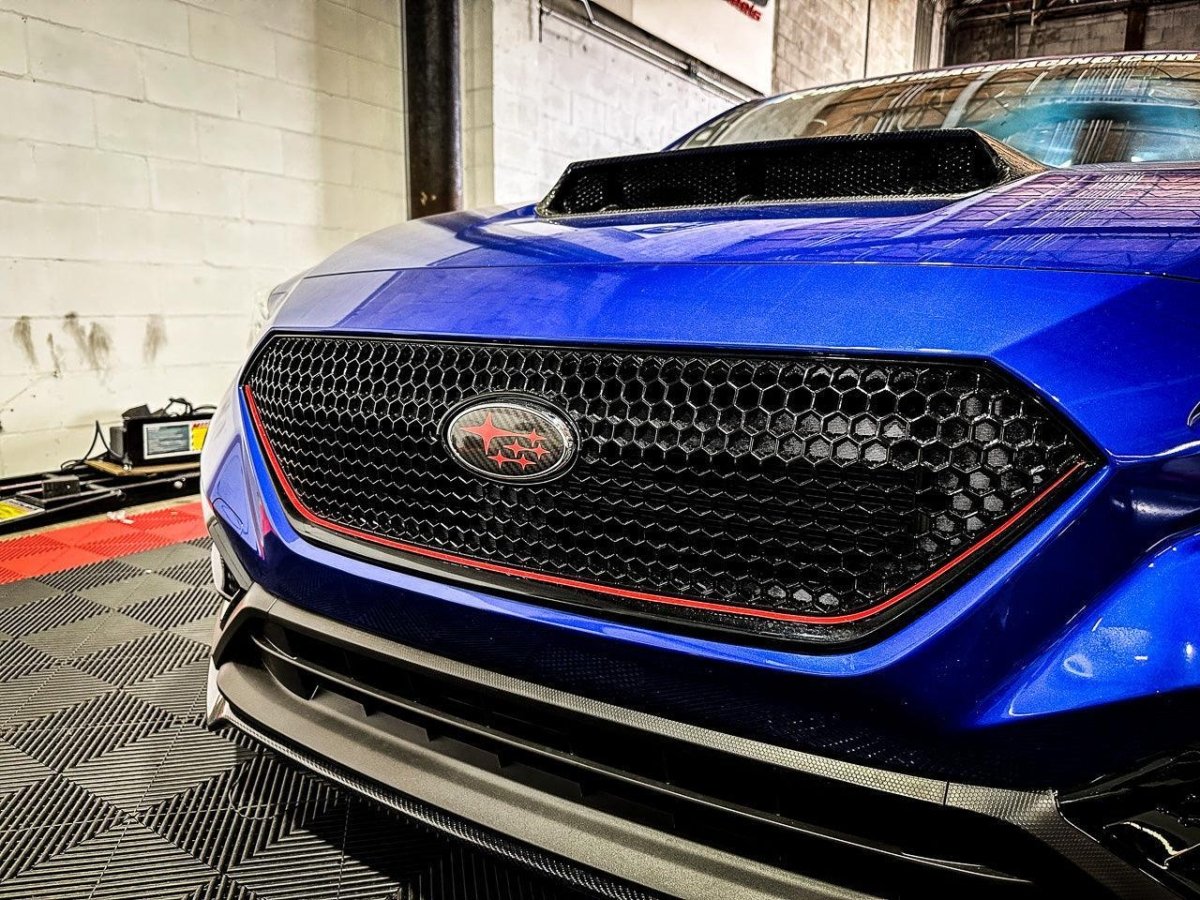 StickerFab [22 - 26 WRX] Printed Series Front and Rear Emblem Overlays | Gloss / Red | ST - 02GR - JDMuscleOrnaments and EmblemsST-02GR