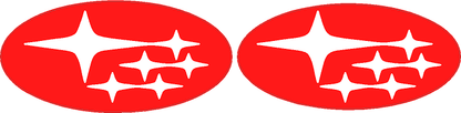 StickerFab [22 - 26 WRX] Printed Series Front and Rear Emblem Overlays | Gloss / Red | ST - 02GR - JDMuscleOrnaments and EmblemsST-02GR