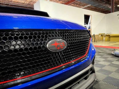 StickerFab [22 - 26 WRX] Printed Series Front and Rear Emblem Overlays | Gloss / Red | ST - 02GR - JDMuscleOrnaments and EmblemsST-02GR