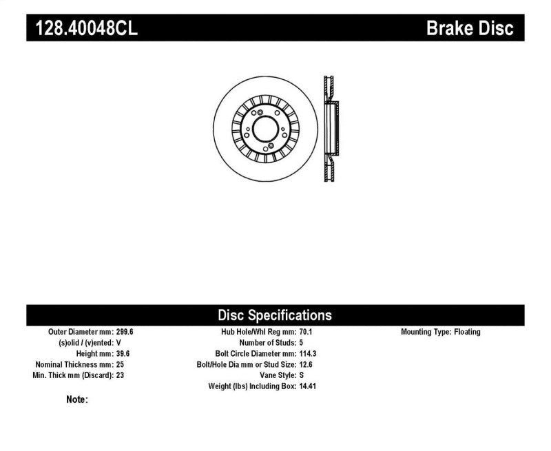 StopTech 00 - 09 Honda S2000 Front Cryo Drilled Left Rotor - JDMuscleNon - Categorizedsto128.40048CL