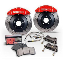 StopTech Front BBK ST40 328x28 Slotted Rotors Red Calipers WRX 2008-2014 | 83.841.4300.71