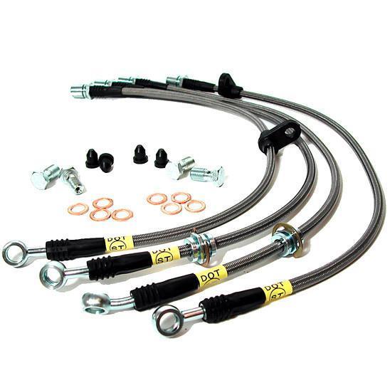Stoptech Front Brake Lines Acura TSX 2004-2008 (950.40005)-st950.40005-950.40005-Brake Lines-Stop Tech-JDMuscle