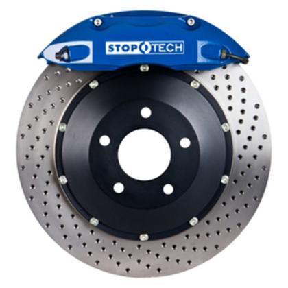 Stoptech Front Drilled Big Brake Kit ST-40 Blue Acura NSX 1991-2001 (83.055.4300.22)-st83.055.4300.22-83.055.4300.22-Big Brake Kits-Stop Tech-JDMuscle