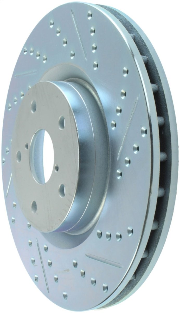 StopTech Select Sport 13 - 17 WRX STI Slotted and Drilled Left Rotor - JDMuscleNon - Categorizedsto227.47022L