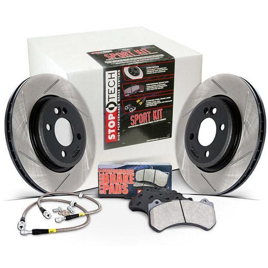 Stoptech Stage 2 Sport Brake Kit Rear Subaru WRX 2002-2003 (977.47000R)-st977.47000R-977.47000R-Brake Kits-Stop Tech-JDMuscle