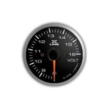 STRI Xline V2 52mm Smoked/White Voltmeter Gauge - Universal